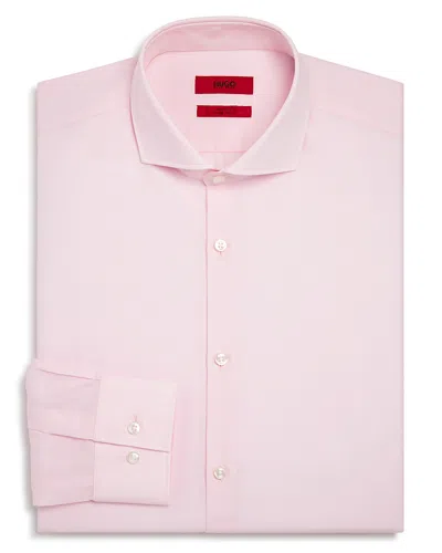 Hugo Jason Slim Fit Long Sleeve Cotton Dress Shirt In Light Pink