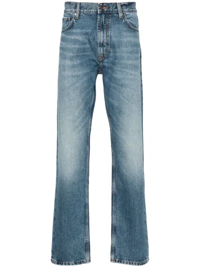 Hugo Boss Mid-rise Slim-fit Jean In Navy