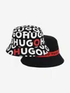 HUGO KIDS REVERSIBLE BUCKET HAT