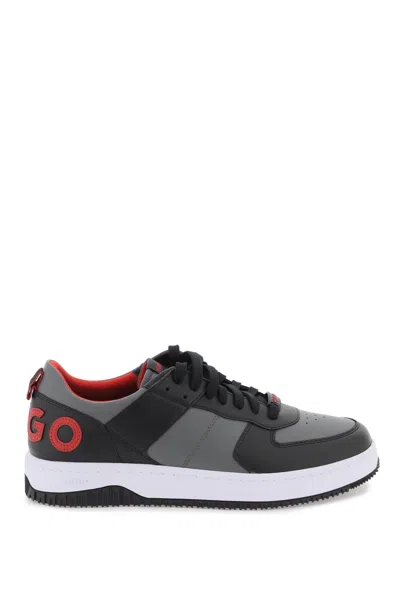 Hugo Kilian Sneakers In Grey,black,red