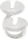Hugo Kreit Silver Double Eclipse Ring In Silver