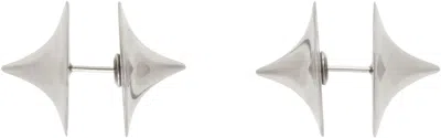 Hugo Kreit Silver Toupie Piercing Earrings