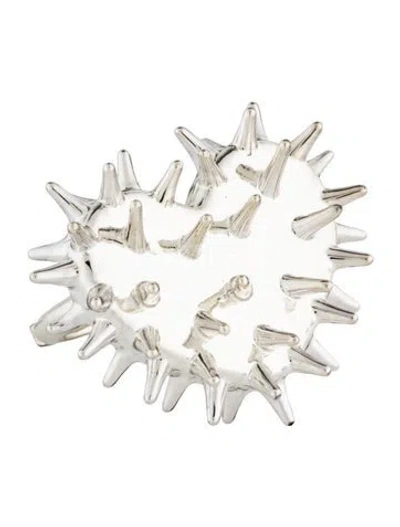 Pre-owned Hugo Kreit Spiky Heart Ring In Multicolor