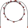 Hugo Kreit Ssense Exclusive Black & Red Stud Lacet Necklace In Red
