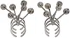 Hugo Kreit Ssense Exclusive Gunmetal Wishbone Ring Set In Gunmetal
