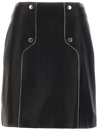 HUGO BOSS LEATHER MINI SKIRT