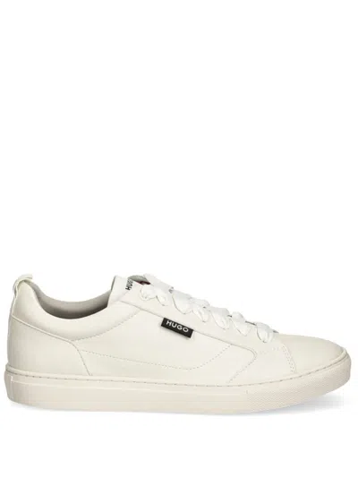 Hugo Boss Leather Sneakers In White