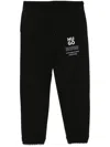 Hugo Boss Logo And Slogans Print Track Pants In Black
