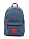 Hugo Boss Logo-appliqué Backpack In 蓝色