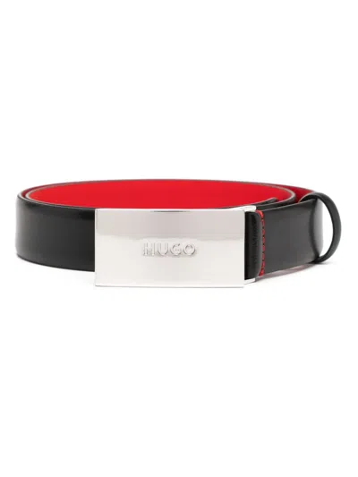 Hugo Boss Logo-buckle Belt In 黑色