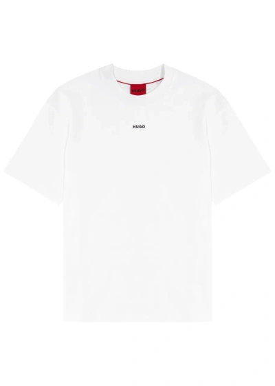 Hugo Logo Cotton T-shirt In White