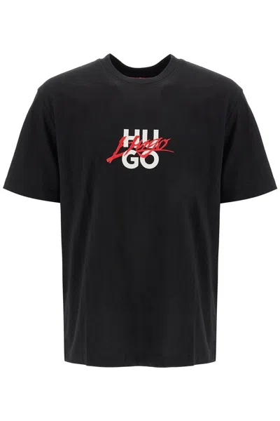 HUGO HUGO LOGO CREWNECK T SHIRT