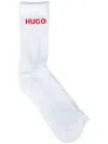 Hugo Boss Hugo 6 Pack Logo Socks White In White