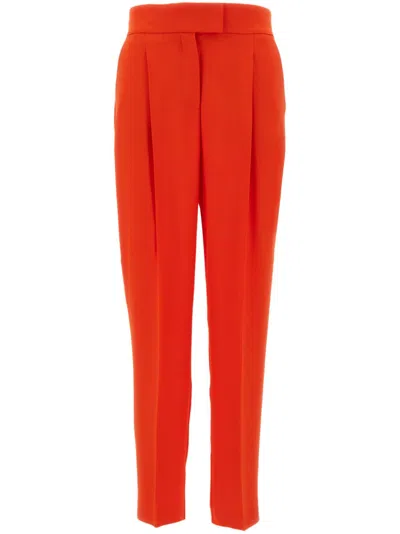 Hugo Boss Logo-lettering Trousers In Red