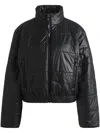 Hugo Boss Water-repellent Padded Jacket With Branded Zip Puller In 黑色
