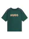 Hugo Boss Logo-print Cotton T-shirt In Green