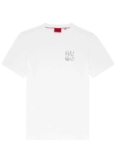 Hugo Logo-print Cotton T-shirt In White