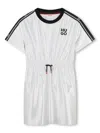 Hugo Boss Logo-print Drawstring Dress In White