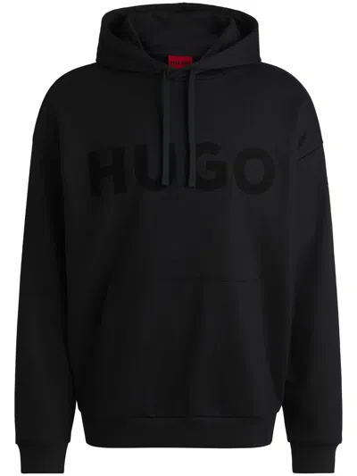 HUGO BOSS LOGO-PRINT HOODIE