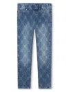 Hugo Boss Logo-print Jeggings In Blue