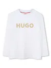 Hugo Boss Logo-print Long-sleeved T-shirt In White