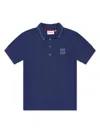 Hugo Boss Logo-print Polo Shirt In Blue