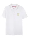 Hugo Boss Logo-print Polo Shirt In White