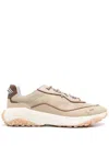 Hugo Boss Logo-print Sneakers In Nude