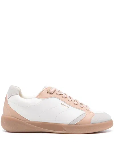 Hugo Boss Sneakers Mit Logo-print In Weiss