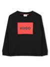 Hugo Boss Logo-print Sweatshirt In 黑色