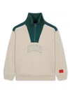 Hugo Boss Logo-print Sweatshirt In Neutrals