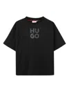 Hugo Boss Logo-print T-shirt In Black