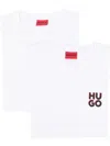 Hugo Boss Logo-print T-shirt (pack Of Two) In White