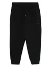 Hugo Boss Logo-rubberised Track Pants In Black