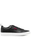 Hugo Boss Logo-tag Sneakers In Black