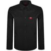 HUGO HUGO LONG SLEEVED EGRIN SHIRT BLACK