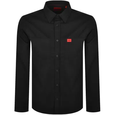 Hugo Long Sleeved Egrin Shirt Black