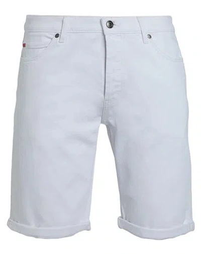 Hugo Man Denim Shorts White Size 31 Cotton, Elastane
