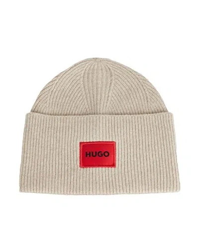 Hugo Boss Hugo Man Hat Beige Size Onesize Recycled Wool, Wool, Recycled Polyamide