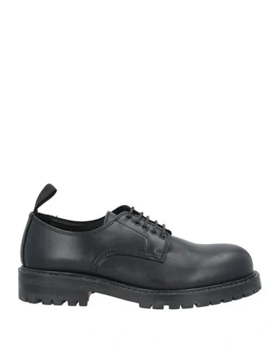 Hugo Man Lace-up Shoes Black Size 9 Leather