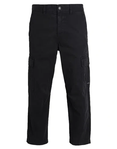 Hugo Man Pants Black Size 36 Cotton, Elastane