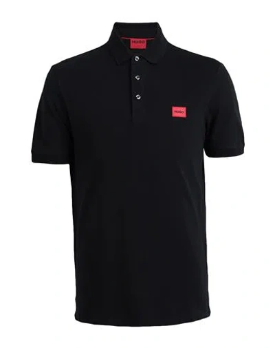 Hugo Man Polo Shirt Black Size Xl Cotton