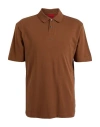 Hugo Boss Hugo Man Polo Shirt Brown Size Xl Cotton
