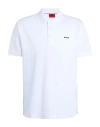 Hugo Man Polo Shirt White Size Xl Cotton