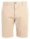Hugo Boss Hugo Man Shorts & Bermuda Shorts Sand Size 35 Cotton, Elastane In Beige