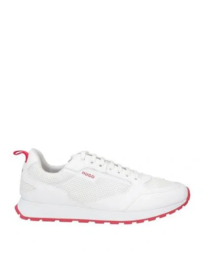 Hugo Man Sneakers White Size 7 Textile Fibers