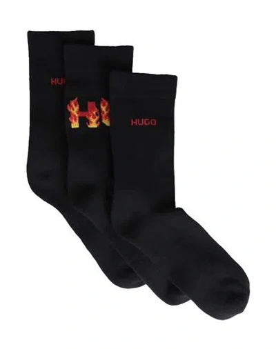 Hugo Man Socks & Hosiery Black Size 6-9 Cotton, Polyamide, Elastane