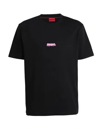 Hugo Boss Hugo Man T-shirt Black Size L Cotton