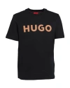 Hugo Man T-shirt Black Size Xl Cotton