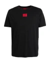 Hugo Boss Diragolino Coordinating Contrast Box Logo T-shirt In Black In Black